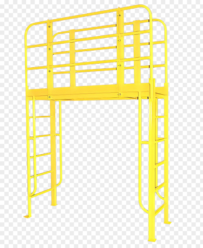 Ladder Chair Yellow Furniture Line Table PNG