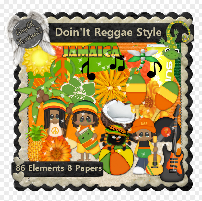 Reggae Recreation Font PNG