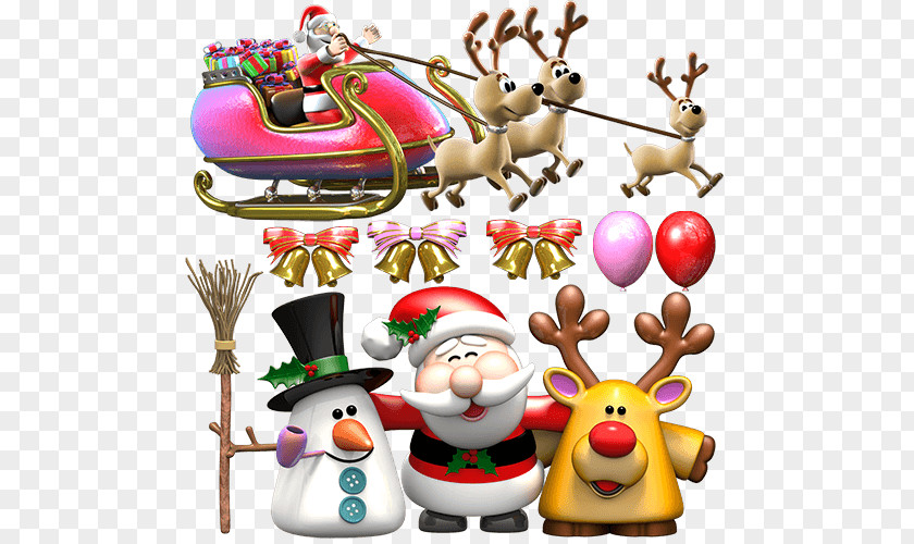 Papaacute Stamp Reindeer Rudolph Santa Claus Village Christmas Day PNG