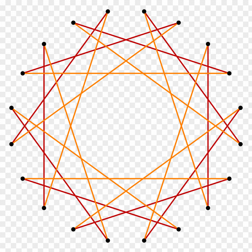 Regular Polygon Frame Star Icosagon Point PNG