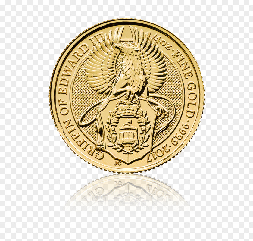 United Kingdom The Queen's Beasts Gold Coin Bullion PNG