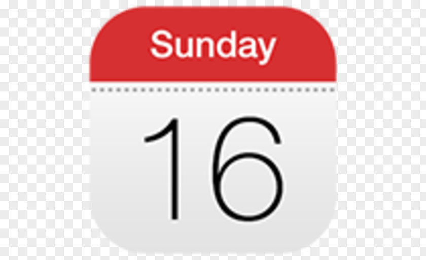 Calendar Icon Flat IOS 7 PNG