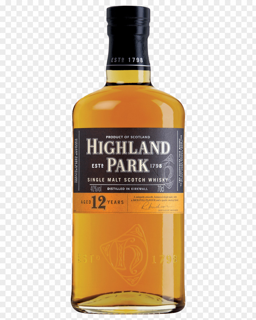 Gold Champagne Single Malt Whisky Scotch Highland Park Distillery Whiskey PNG