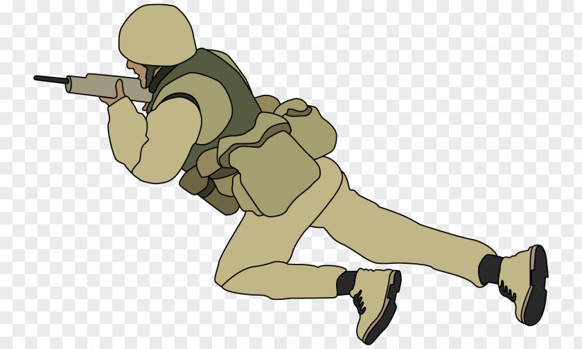 Prostrate Soldiers Soldier Military Firearm Clip Art PNG
