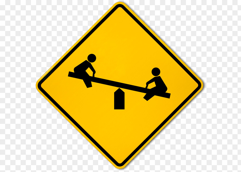 Child Traffic Sign Warning Playground PNG