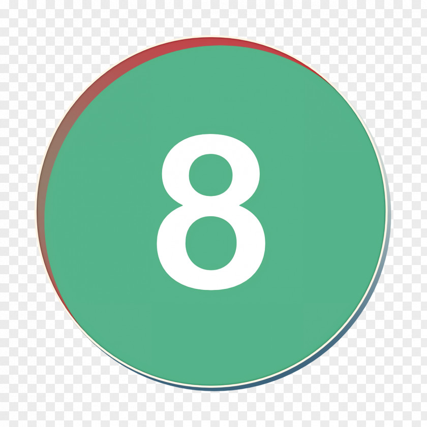 Eight Icon Numbers PNG