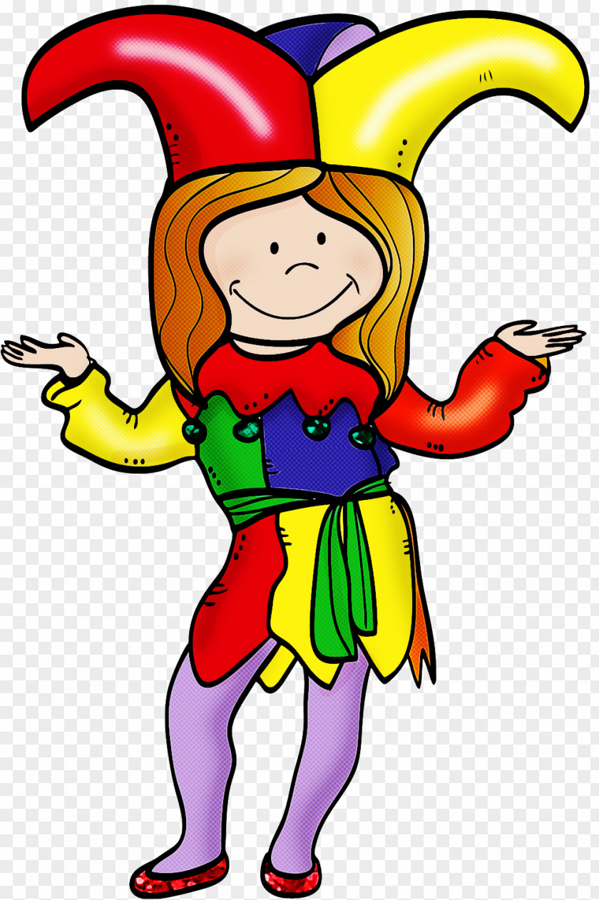 Jester Cartoon Costume Happy Accessory PNG
