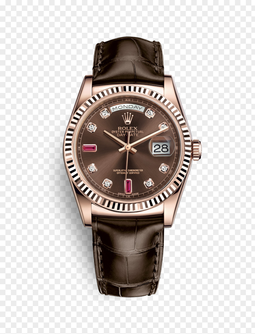 Rolex Day-Date Watch Colored Gold PNG