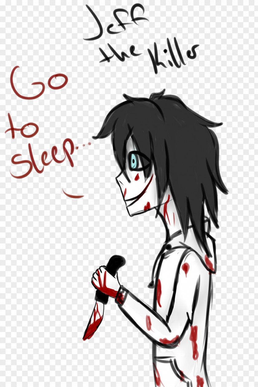 Jeff The Killer Cartoon Fan Art Drawing PNG