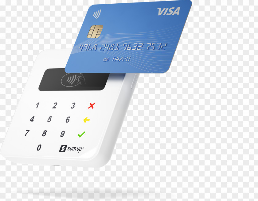 Pinnen Contactless Payment SumUp Card Reader PNG