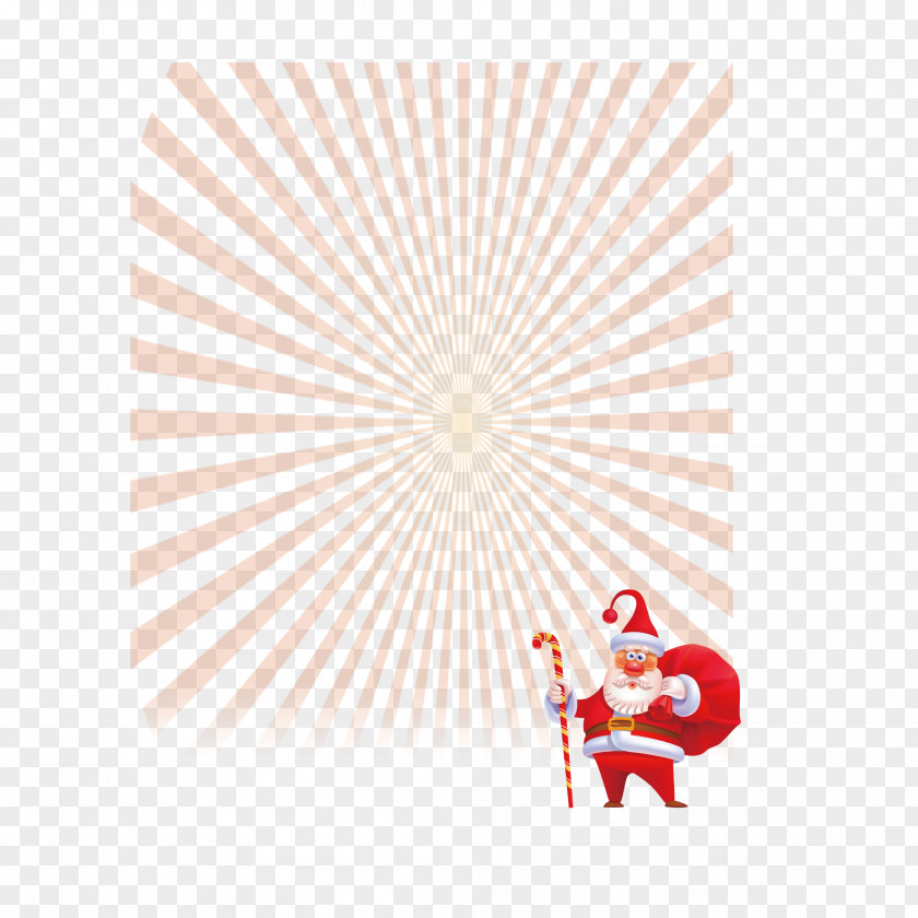 Santa Claus Red Light Shines Desktop Wallpaper Illustration PNG