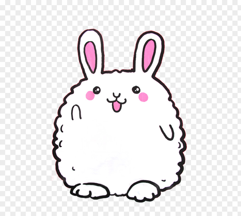 Cartoon Bunny Domestic Rabbit Easter Clip Art PNG