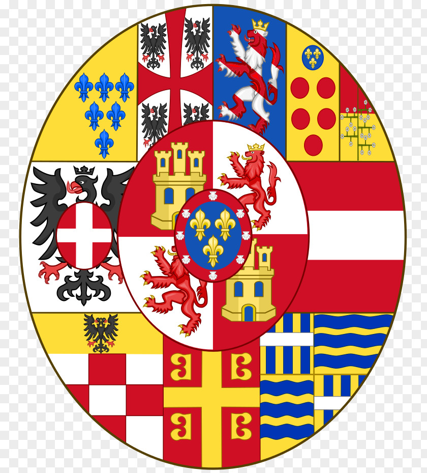 Duchy Of Parma House Bourbon-Parma Sacred Military Constantinian Order Saint George Coat Arms PNG