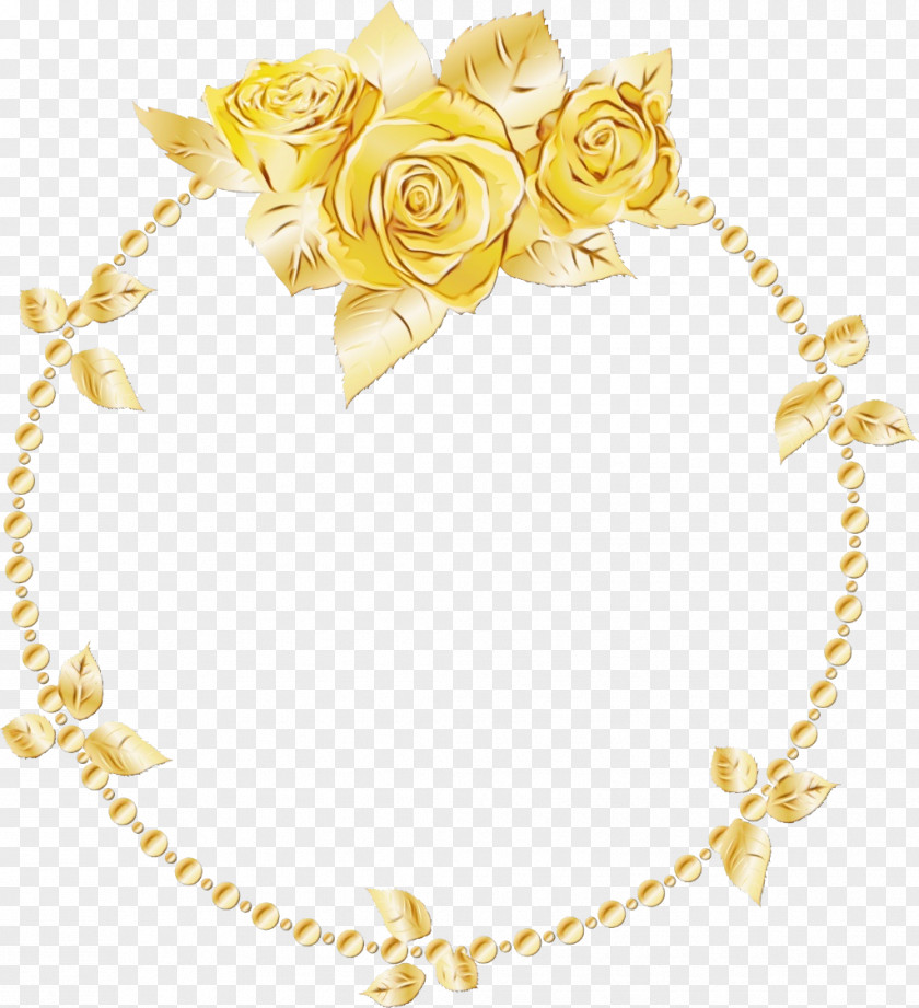Hair Accessory Necklace Rose Gold Flower PNG