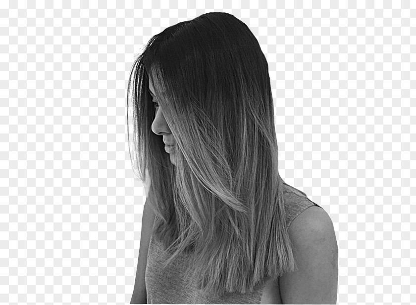 Hair Ombré Coloring Human Color Grey Brown PNG