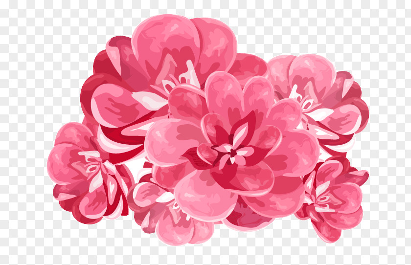 Pink Flowers Clip Art PNG