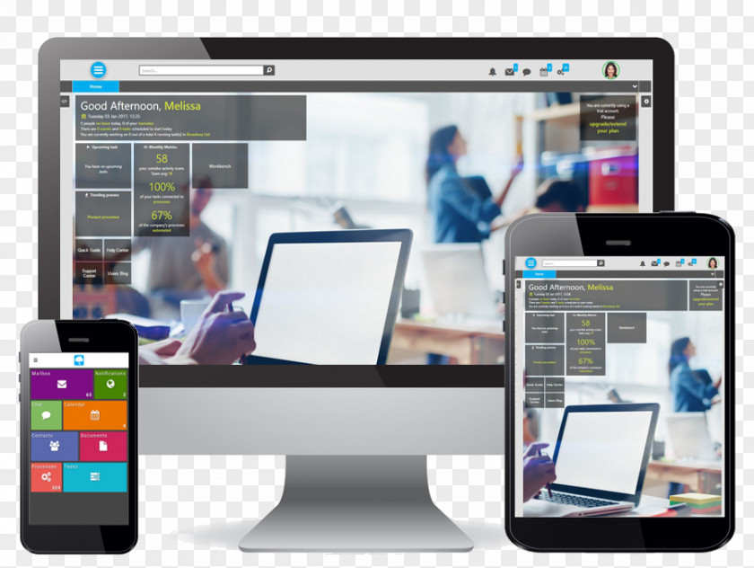 Tablet Smart Screen Computer Software Business Monitors Project Management PNG