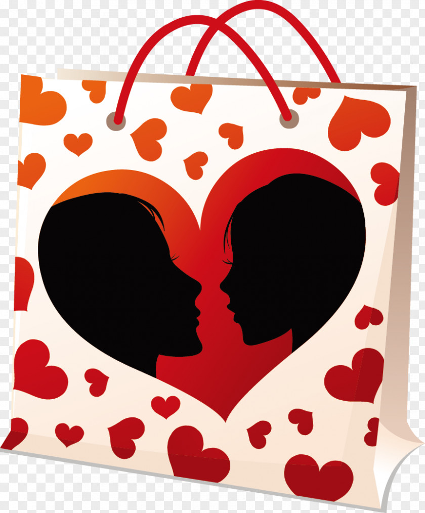 Valentine Bag Heart Clip Art PNG