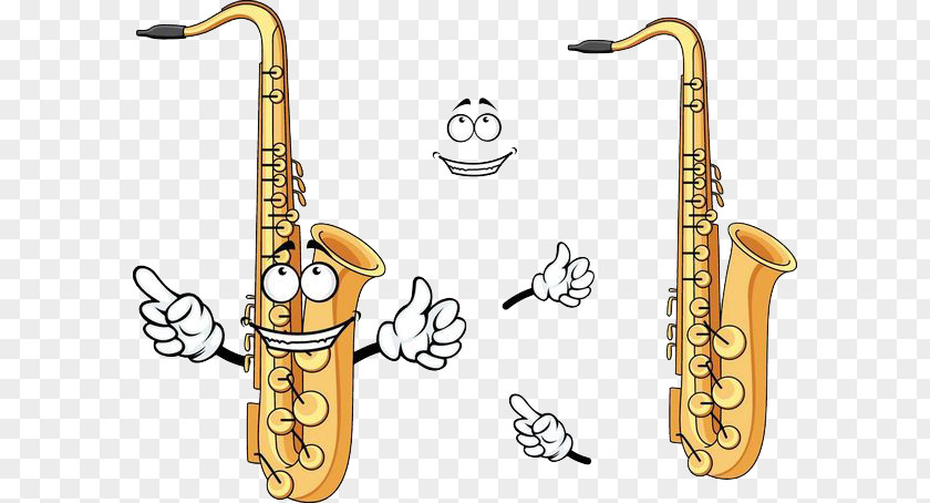 A Trumpet Player; Villain Saxophone Cartoon Musical Instrument Drawing PNG