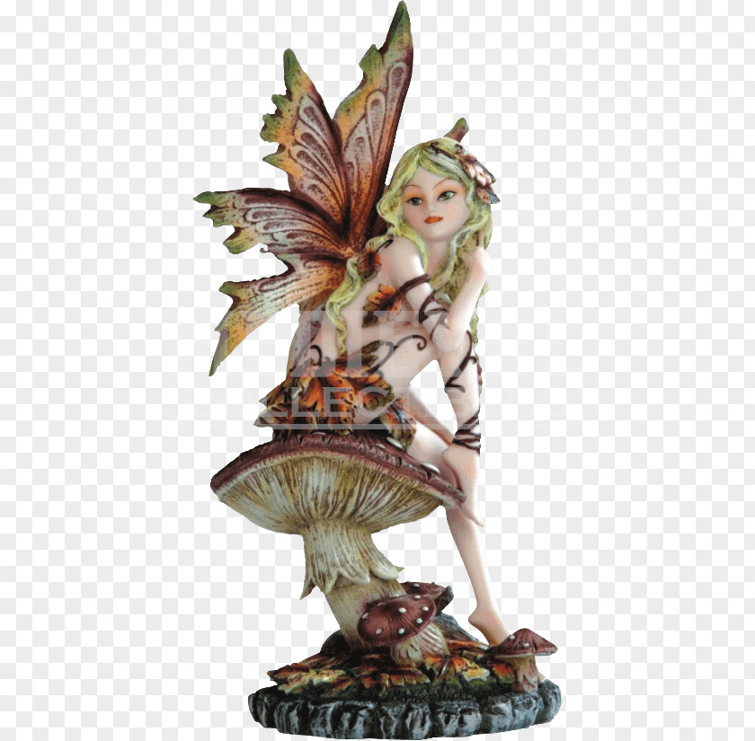 Fairy The With Turquoise Hair Figurine Statue Legendary Creature PNG