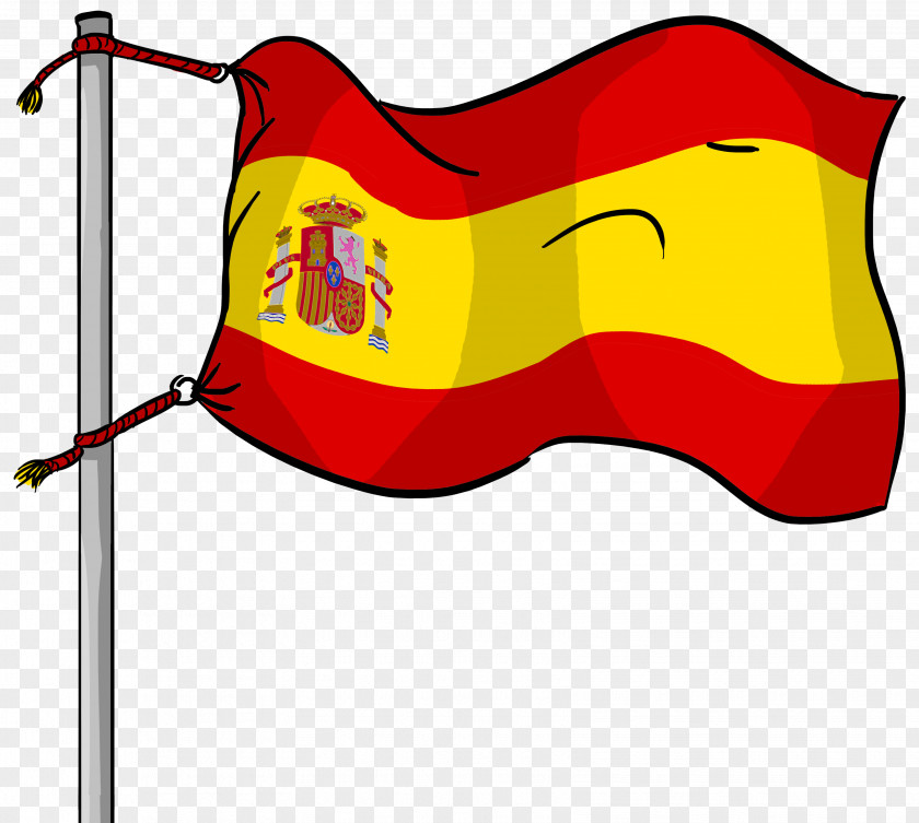 Line Clip Art Illustration Flag Of Spain Cartoon PNG