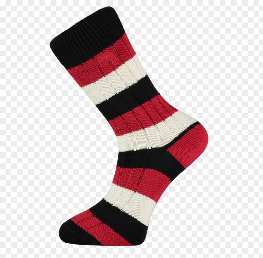 Red And White Vertical Stripe Lighthouse Sock Christmas Stockings Knee Highs Hosiery PNG