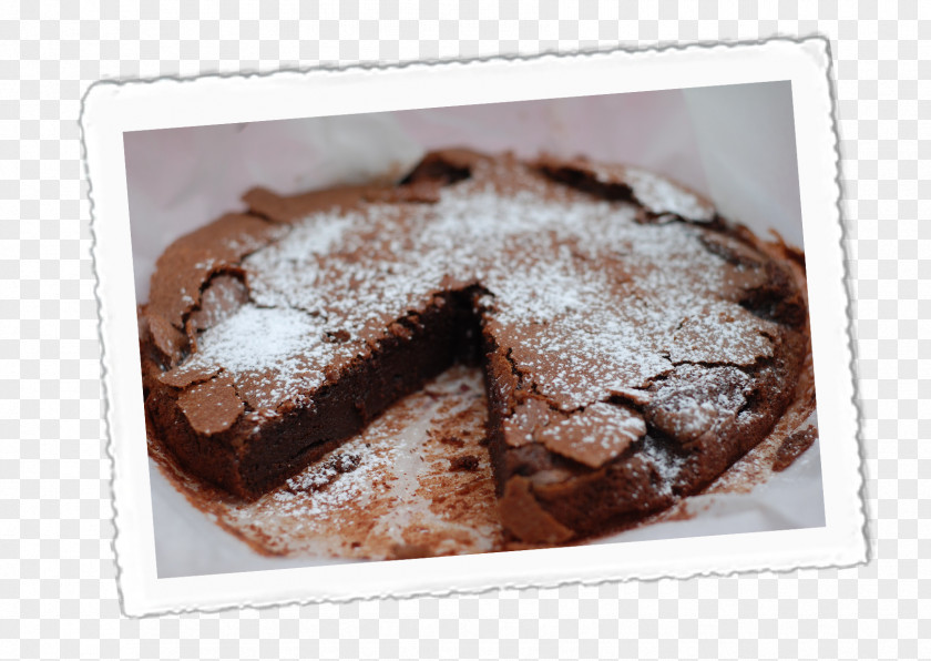 Cake Batter Flourless Chocolate Brownie Fudge Tart PNG