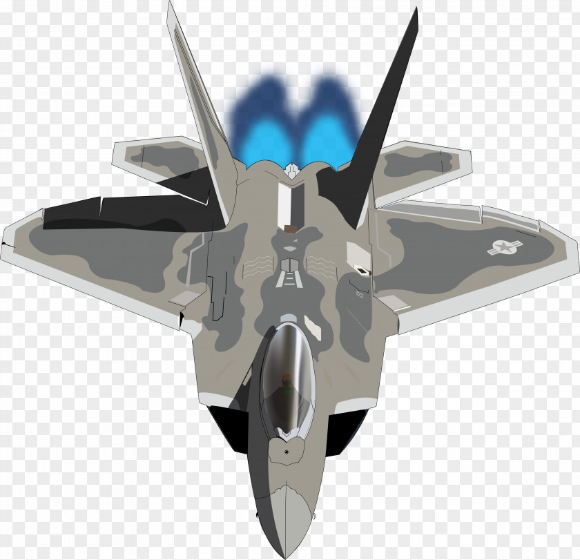 Lockheed Martin F-22 Raptor Drawing PNG