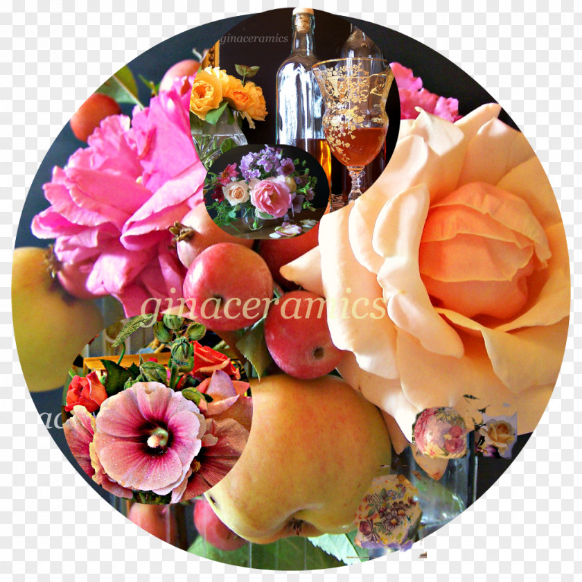 Rose Apple Floral Design Marzipan Art Cut Flowers PNG