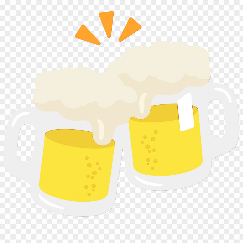 Side Dish Pint Glass Yellow Background PNG