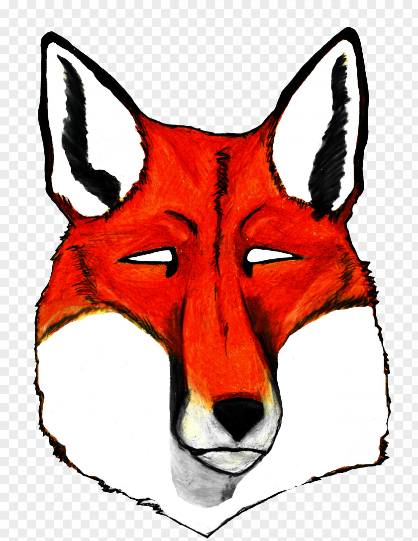 Red Fox Whiskers Snout Clip Art PNG