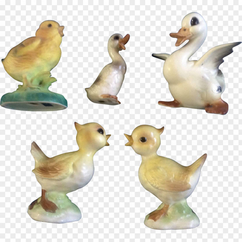 Duck Figurine Ceramic Porcelain Easter PNG