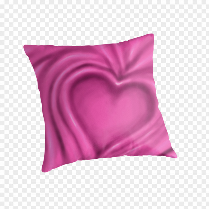 Pink Heart Pillow Cushion Throw Pillows M PNG