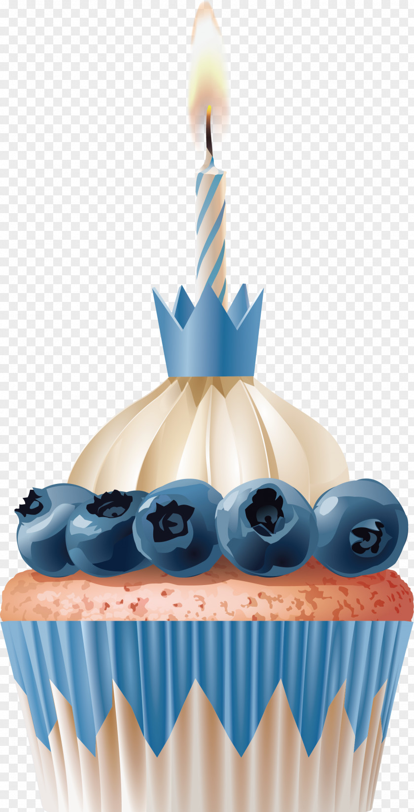 Blueberry Cupcakes Cupcake Birthday Cake Bakery Muffin Madeleine PNG