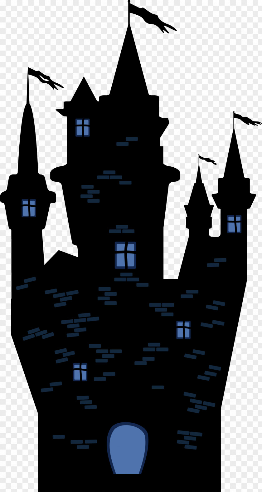 Dark Castle Building Halloween PNG