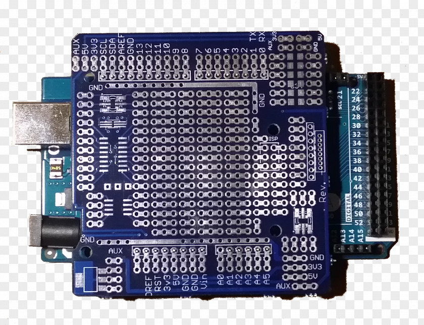 Shield Arduino Microcontroller Breadboard Hardware Programmer Electronics PNG