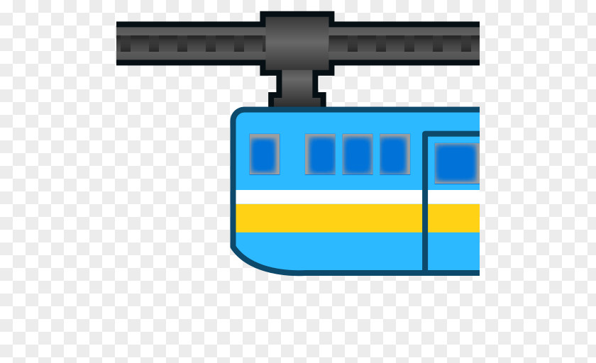 Suspension Island Rail Transport Railway Monorail Emoji Text Messaging PNG