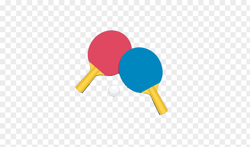 Pingpong Table Tennis Racket Red PNG