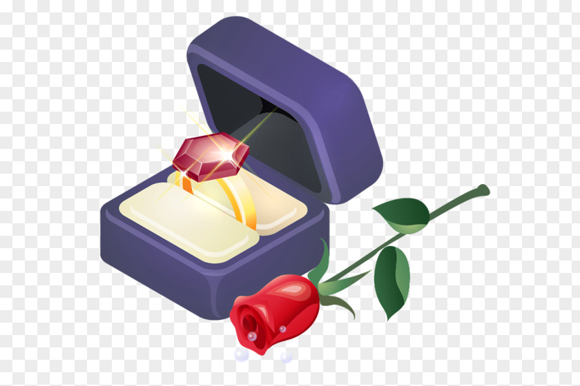 Valentine's Day Present Propose Ring Clip Art PNG