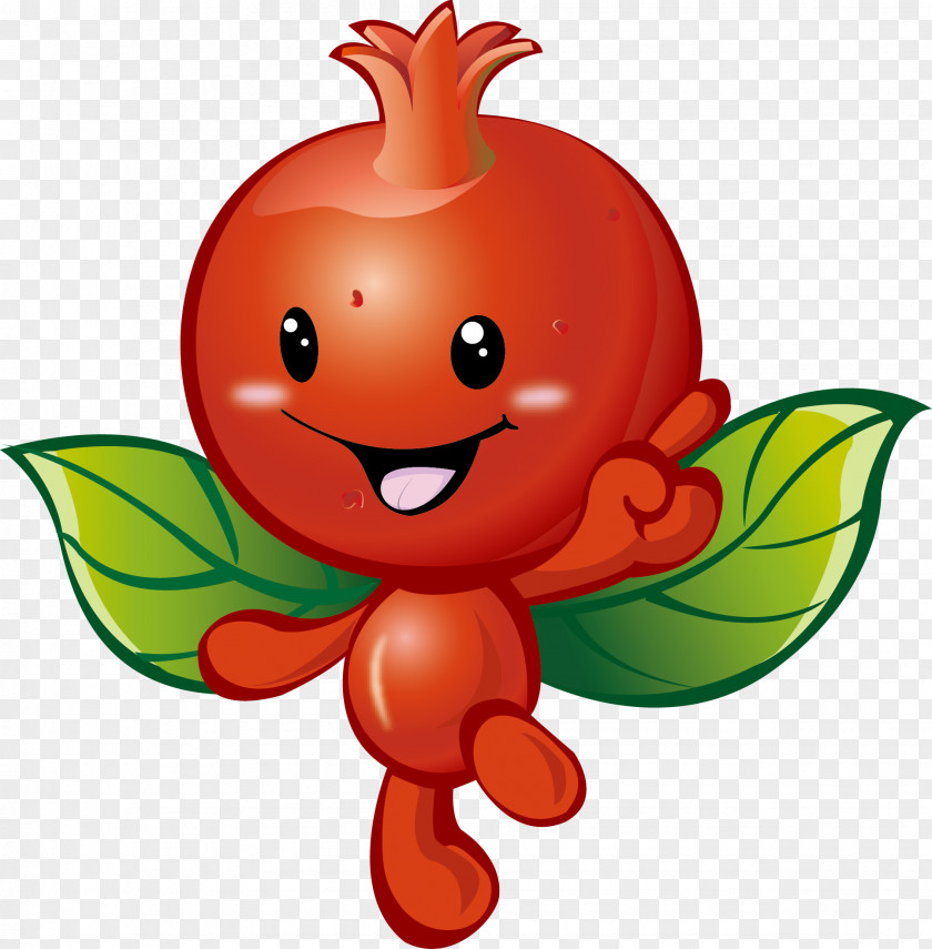 Cartoon Pomegranate Fruit Computer File PNG