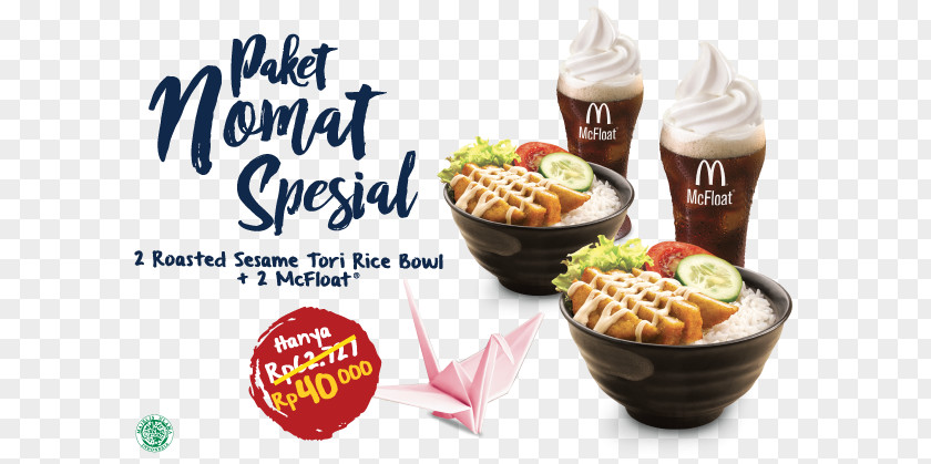Indonesia Rice Bowl Menu Ronald McDonald McDonald's Quarter Pounder Cheeseburger Vegetarian Cuisine PNG