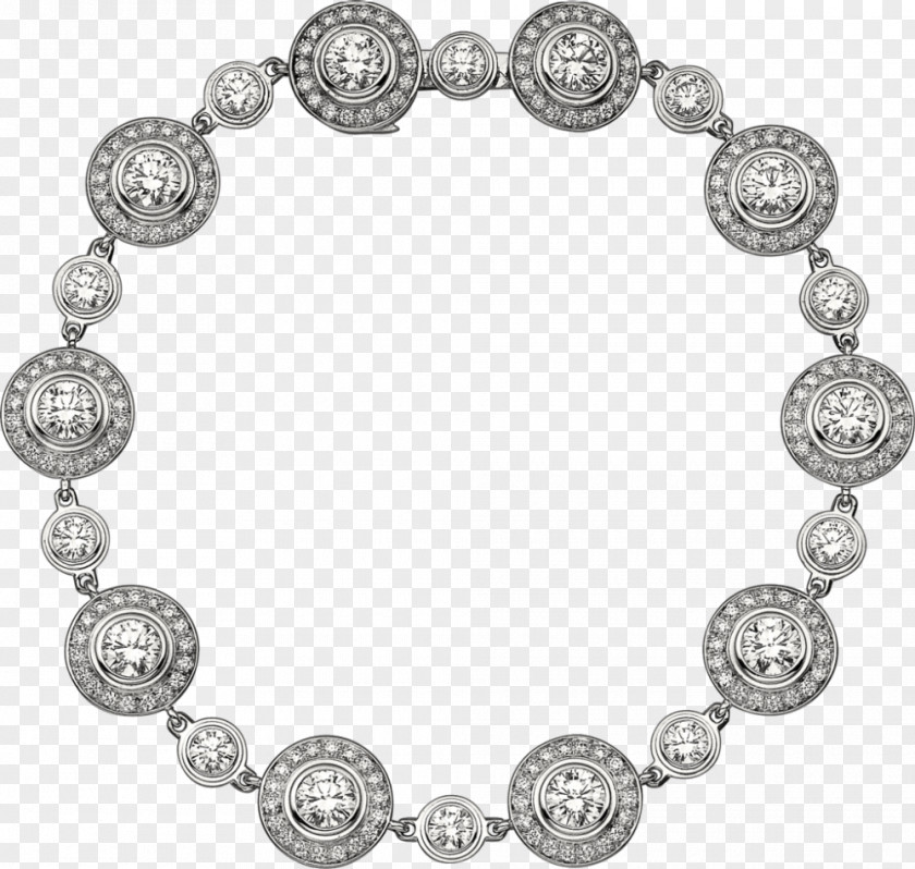 Silver Jewelry Bracelet Cartier Diamond Brilliant Carat PNG
