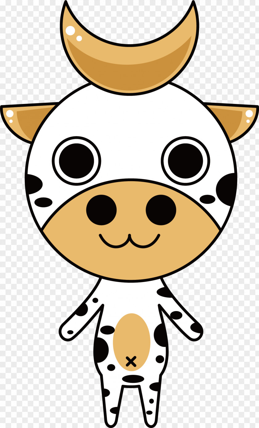White Cow Vector Illustration Cattle Animal Clip Art PNG