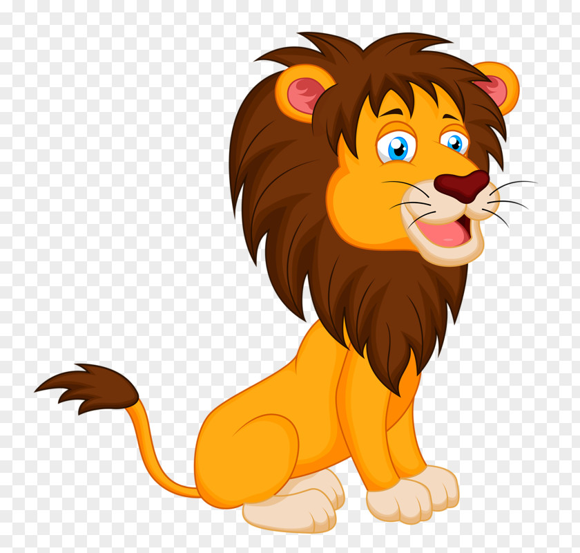 Cartoon Lion Clip Art PNG