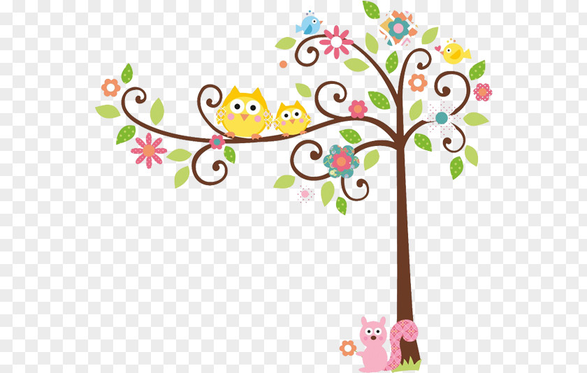 Early Childhood Education Partition Wall Paper Tree Adhesive Decal PNG