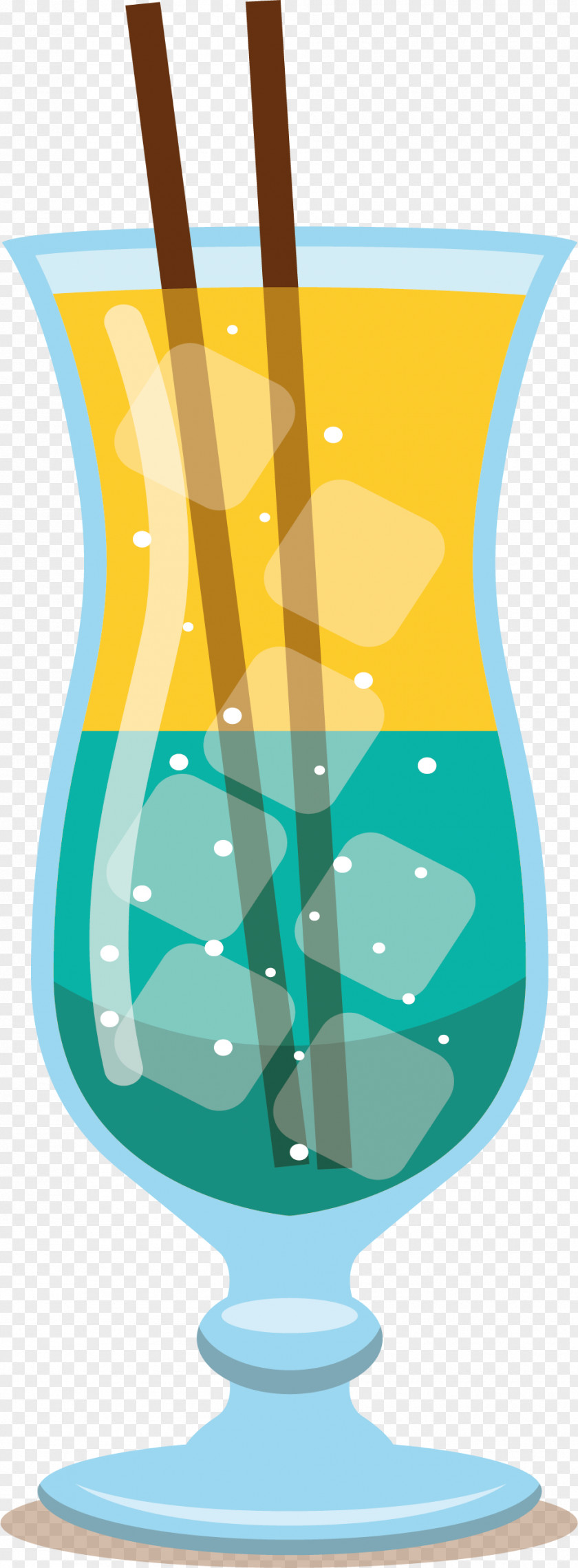 Layered Colored Cocktails Cocktail Glass Ice PNG