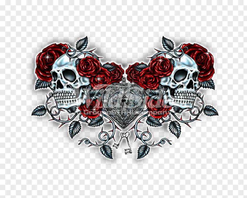 Skull Skulls Unlimited International Calavera Rose T-shirt PNG