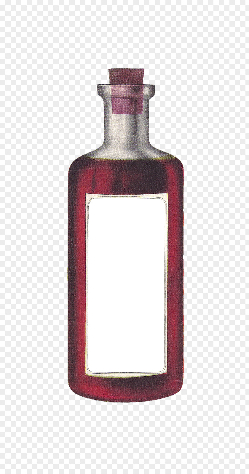 Blank Bottle Glass Label Frog PNG