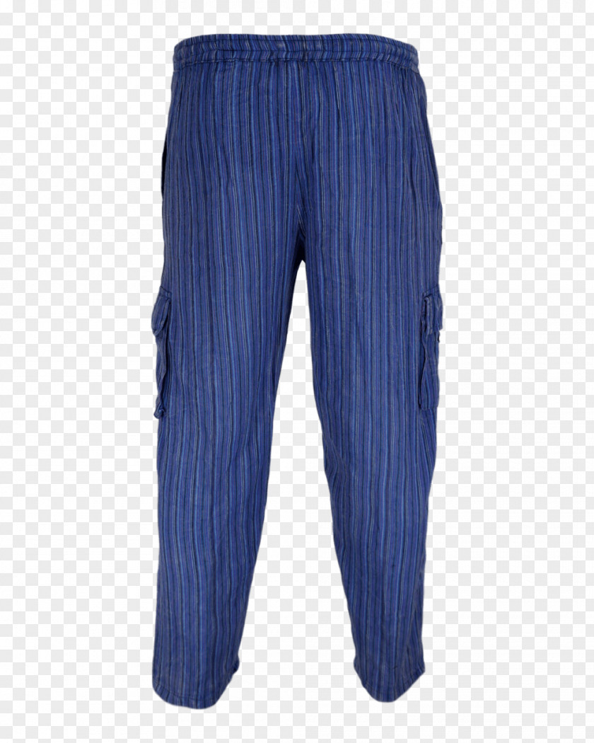 COTTON Pants Pin Stripes Blue Suit Mod PNG