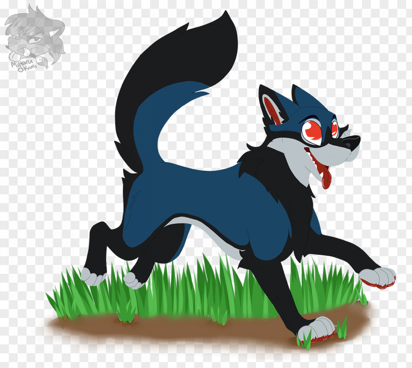 Frolicking Cat Dog Character Clip Art PNG